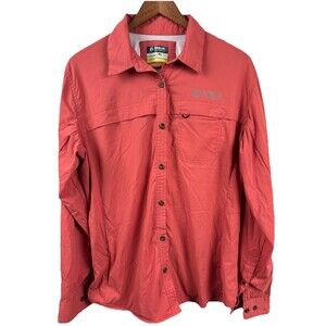 Magellan Outdoors Pro Women L/S Shirt Fishing Hiking Button Up Long Sleeve XL.